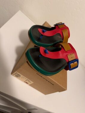 Charlotte Stone Misty Multi Begonia Sandals